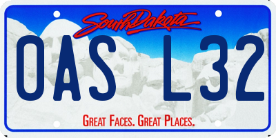 SD license plate 0ASL32