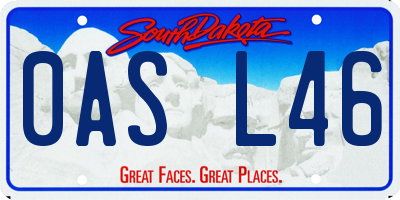 SD license plate 0ASL46
