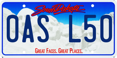 SD license plate 0ASL50