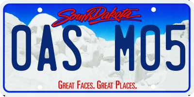 SD license plate 0ASM05