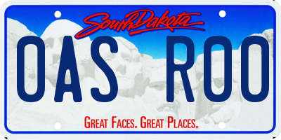 SD license plate 0ASR00