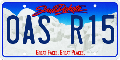SD license plate 0ASR15