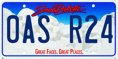 SD license plate 0ASR24