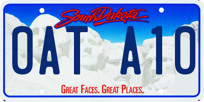 SD license plate 0ATA10