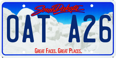 SD license plate 0ATA26