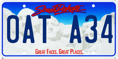 SD license plate 0ATA34