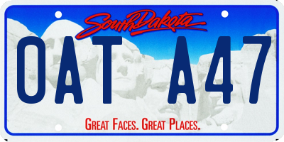 SD license plate 0ATA47