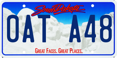 SD license plate 0ATA48
