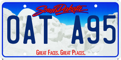 SD license plate 0ATA95