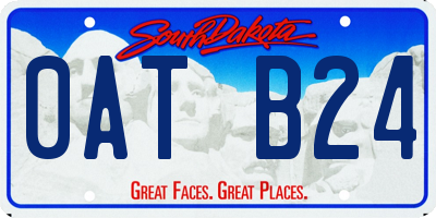 SD license plate 0ATB24