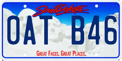 SD license plate 0ATB46