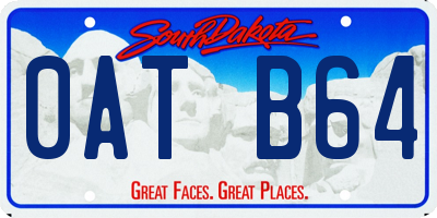 SD license plate 0ATB64