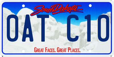 SD license plate 0ATC10