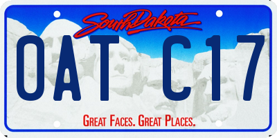 SD license plate 0ATC17