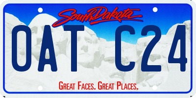 SD license plate 0ATC24