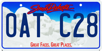 SD license plate 0ATC28