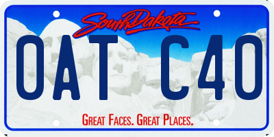 SD license plate 0ATC40