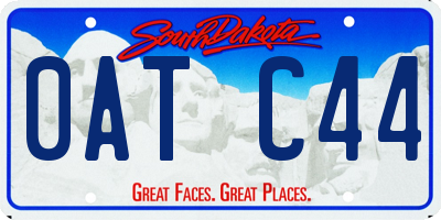 SD license plate 0ATC44