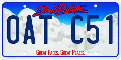 SD license plate 0ATC51