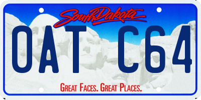 SD license plate 0ATC64