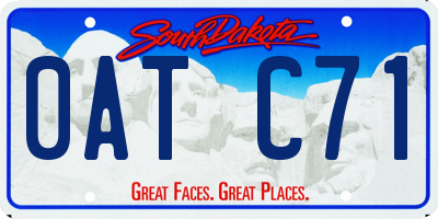 SD license plate 0ATC71