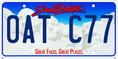 SD license plate 0ATC77