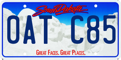 SD license plate 0ATC85
