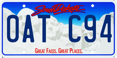 SD license plate 0ATC94