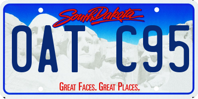 SD license plate 0ATC95