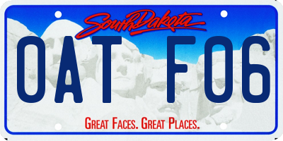 SD license plate 0ATF06