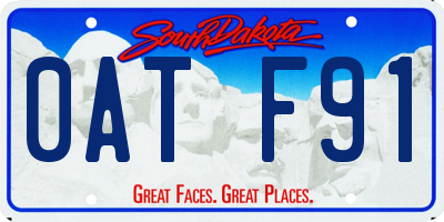 SD license plate 0ATF91