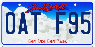 SD license plate 0ATF95