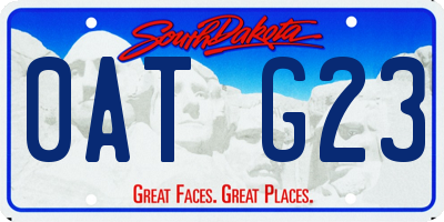 SD license plate 0ATG23