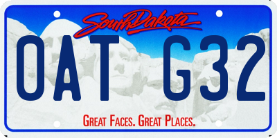 SD license plate 0ATG32