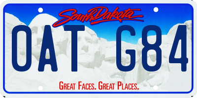SD license plate 0ATG84