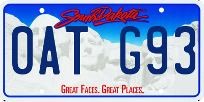 SD license plate 0ATG93