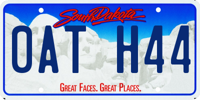 SD license plate 0ATH44