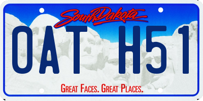 SD license plate 0ATH51