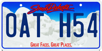 SD license plate 0ATH54
