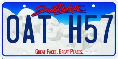 SD license plate 0ATH57
