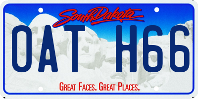 SD license plate 0ATH66