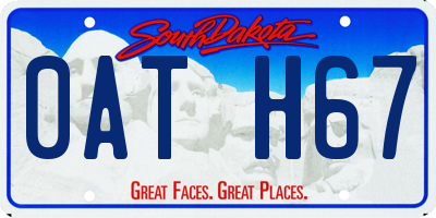 SD license plate 0ATH67