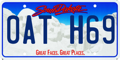 SD license plate 0ATH69