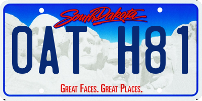 SD license plate 0ATH81