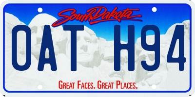 SD license plate 0ATH94