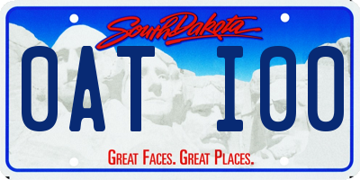 SD license plate 0ATI00