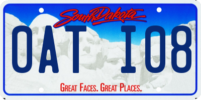 SD license plate 0ATI08