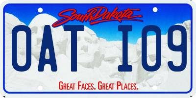 SD license plate 0ATI09