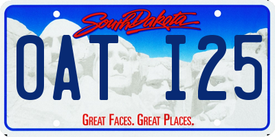 SD license plate 0ATI25