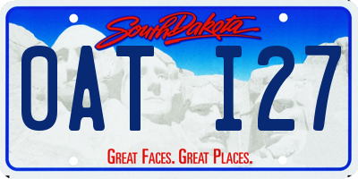 SD license plate 0ATI27